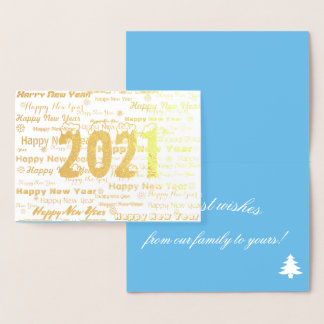 Chic 2021 Happy New Year Greeting  card
