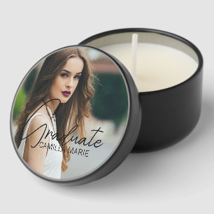 Chic 2026 Graduation Photo Party Mini Candle Favors
