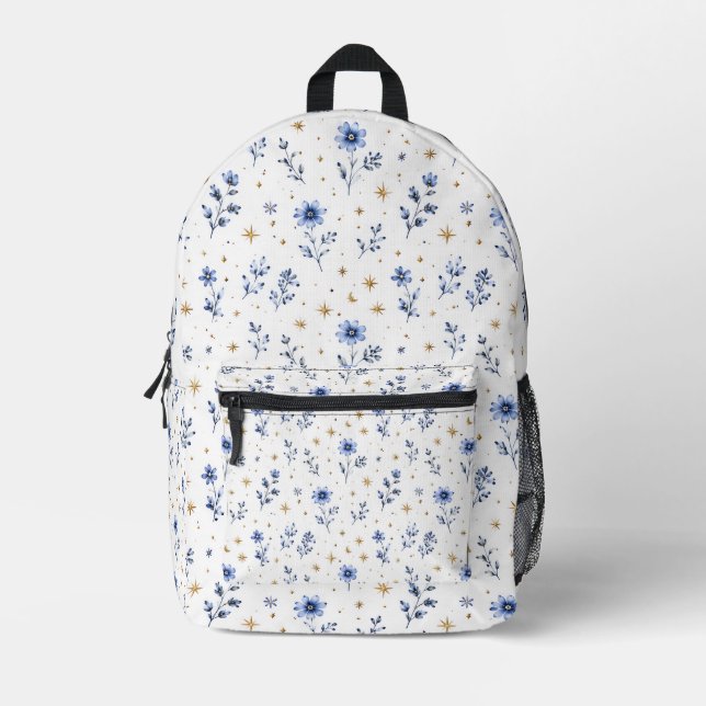 Chic 250th Independence Day Dainty Floral Backpack (Front)