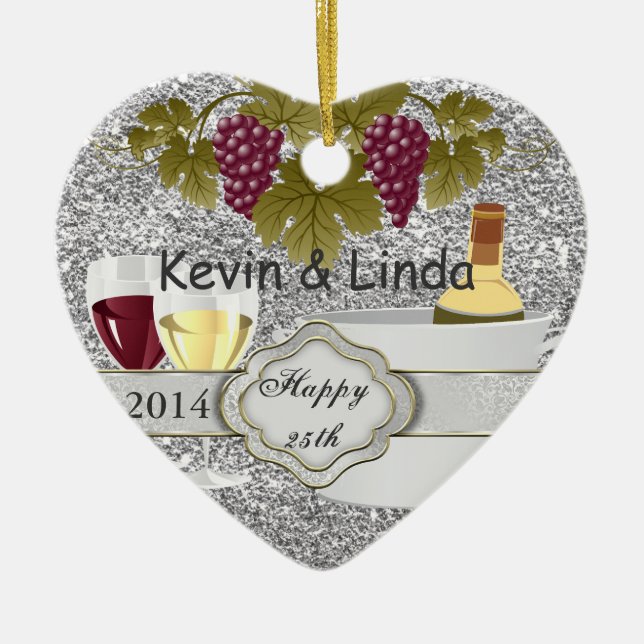 CHIC 25th ANNIVERSARY GIFT ORNAMENT WINE LOVERS (Front)