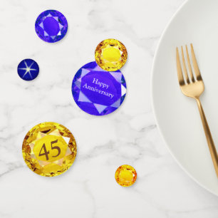 Chic 45 Anniversary Gemstones Confetti