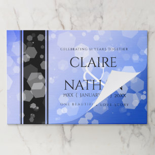 Chic 45th 51st 65th Sapphire Wedding Anniversary Paper Pad