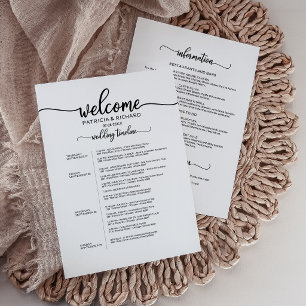Chic 4 Day Wedding Weekend Itinerary Timeline