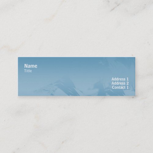 Chic 80s - Skinny Business Cards