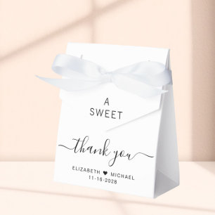 Chic A Sweet Thank You Wedding Favor Boxes