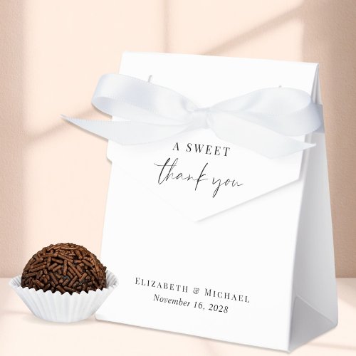 Chic A Sweet Thank You Wedding Favor Boxes