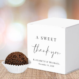 Chic A Sweet Thank You Wedding Favor Boxes