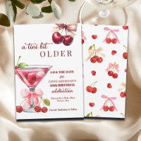 Chic A Tini Bit Older Cherry Martini 50th Birthday