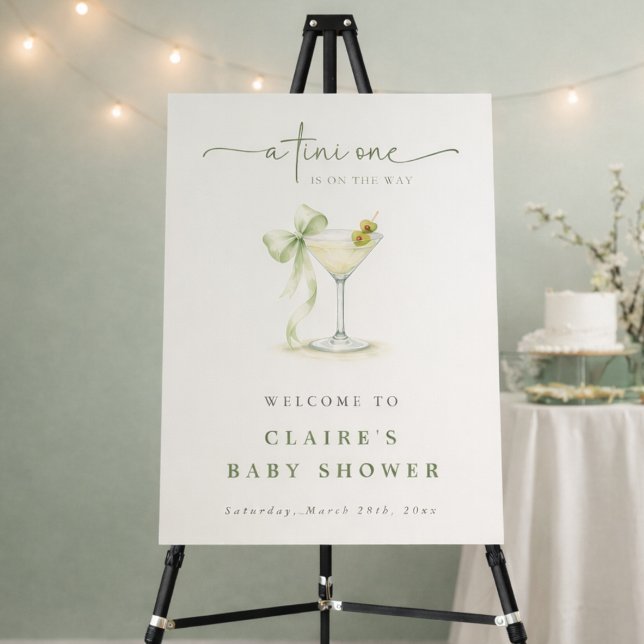 Chic A Tini One Baby Shower Welcome Foam Board (Creator Uploaded)