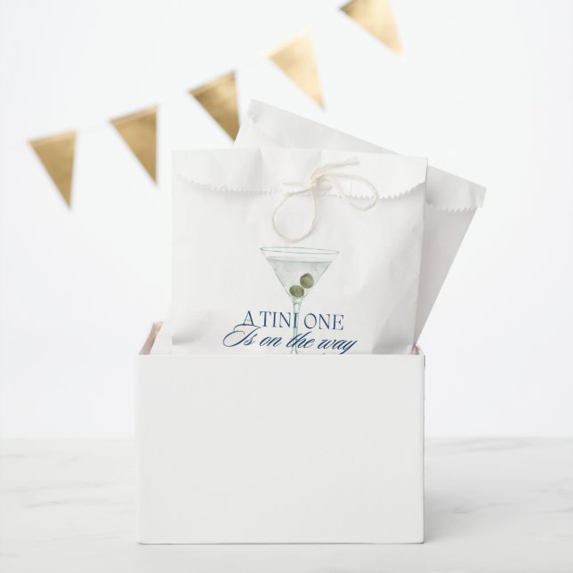 Chic a tini one boy baby shower favor bag (Party)