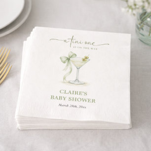 Chic A Tini One Elegant Baby Shower Napkins