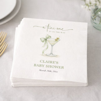Chic A Tini One Elegant Baby Shower Napkins