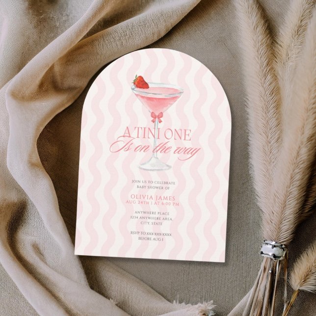 Chic a tini one girl baby shower invitation (Creator Uploaded)