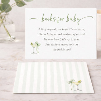 Chic A Tini One On The Way  Books For Baby Enclosure Card