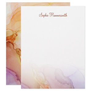 Chic Abstract Art Stationery Paper