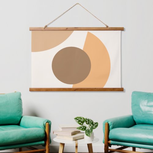 Chic Abstract Geometric Circles Mosaic Art Pattern Hanging Tapestry