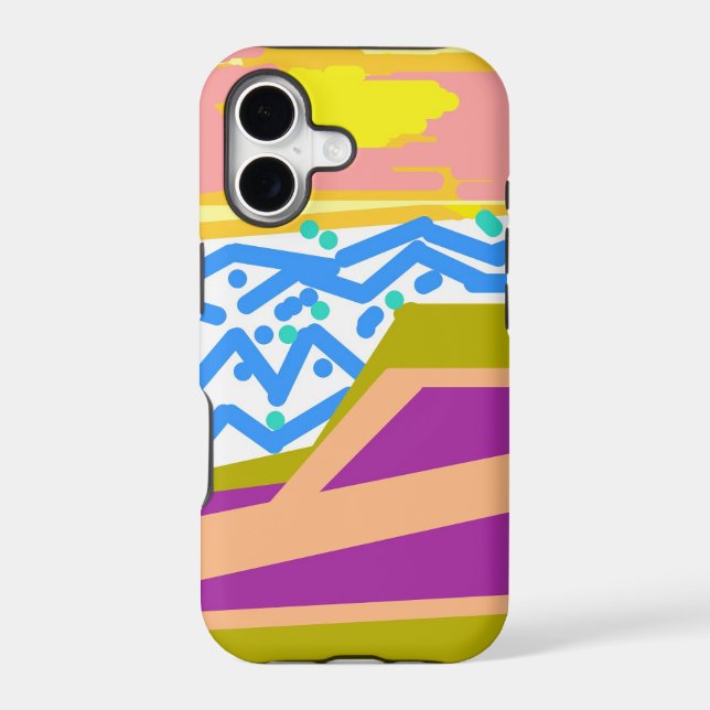 Chic Abstract Yacht Case-Mate iPhone Case (Back)