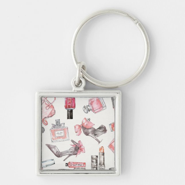 Chic Accents | Watercolor Fashion Keychain (Front)