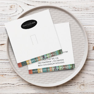 Chic Add Your Logo Ring Display Card