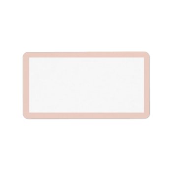 Chic Address Label_pale Dogwood Pink  And  White Label by GiftMePlease at Zazzle