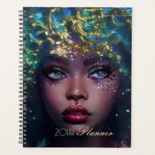 Chic African American Woman Planner