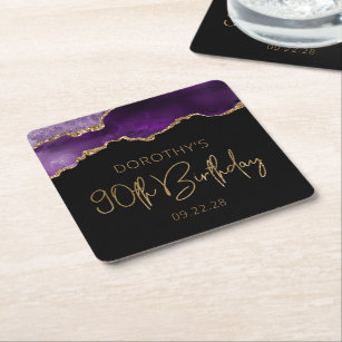 90th Birthday Coasters Drink Coasters Zazzle