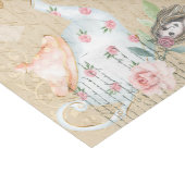 Chic Alice In Wonderland Collage Decoupage Alice Tissue Paper (Corner)
