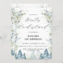 Chic Alpine Trees Winter Onederland 1st Birthday  Invitation