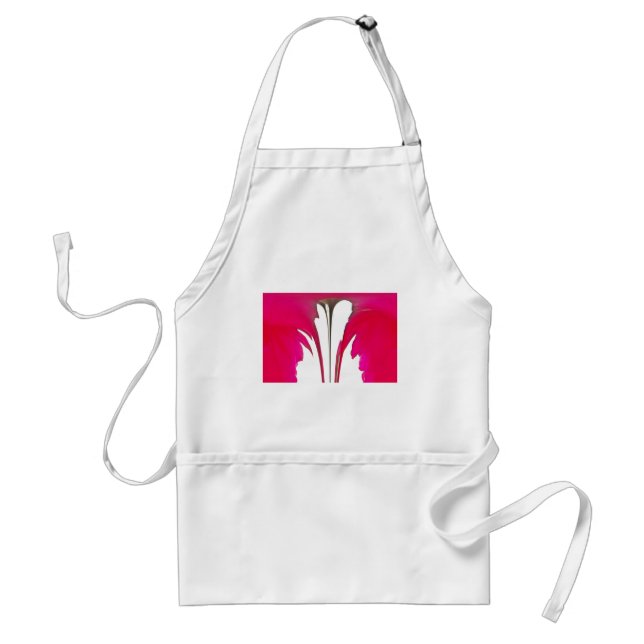 Chic amazing Red rose under the white sky.png Adult Apron (Front)