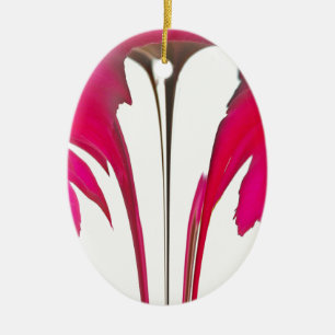 Chic amazing Red rose under the white sky.png Ceramic Ornament