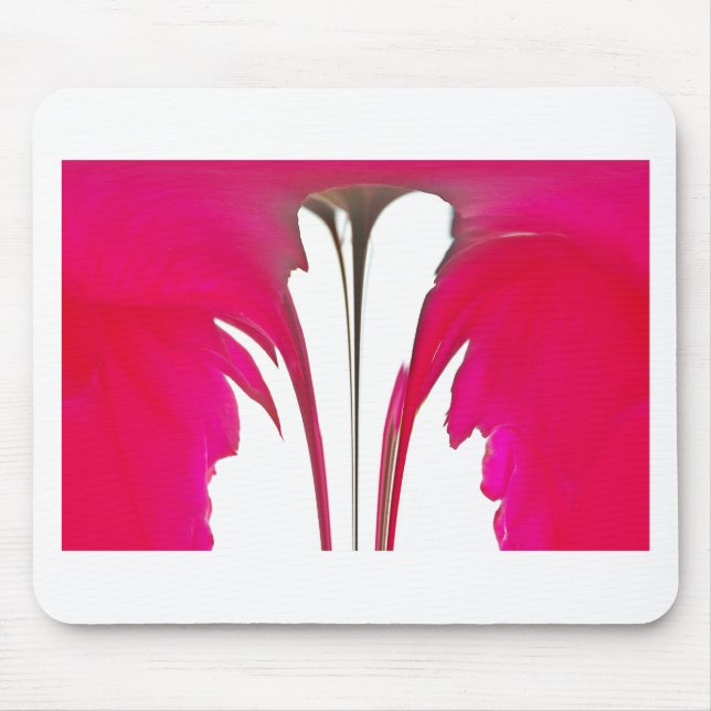 Chic amazing Red rose under the white sky.png Mouse Pad (Front)