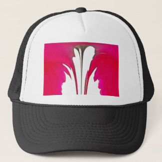 Chic amazing Red rose under the white sky. Trucker Hat