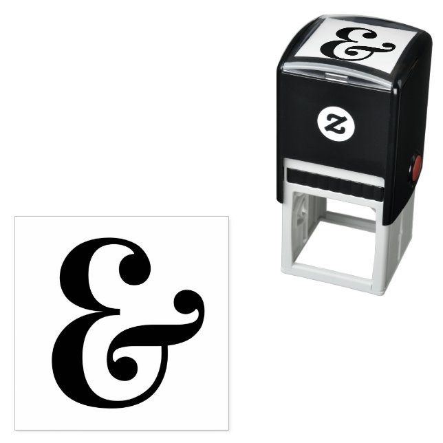 Chic Ampersand And Sign Self-inking Stamp (In Situ)