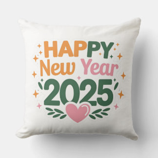 Chic and Comfy: New year 2025 with love Pillow
