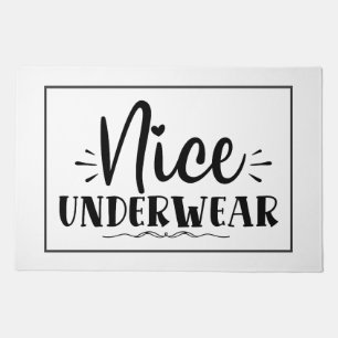 Chic and Comfy Underwear Doormat