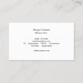 Chic and Elegant Sequin Gold Black Striped Business Card (Back)