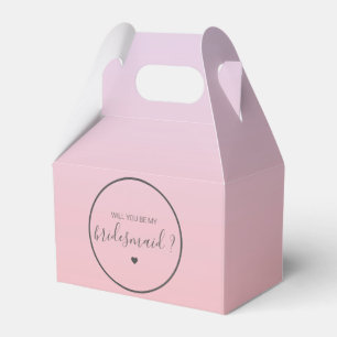 Chic and Elegant Will you be my Bridesmaid Favor Boxes