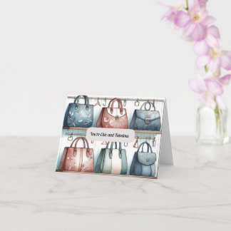 Chic and Fabulous Handbag Card Greeting