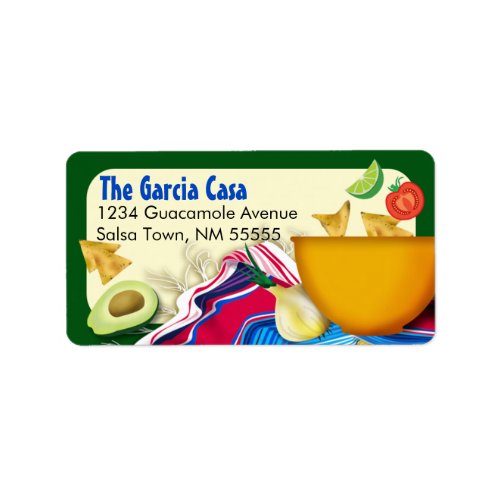 Chic and Fun Mexican Fiesta Address Label