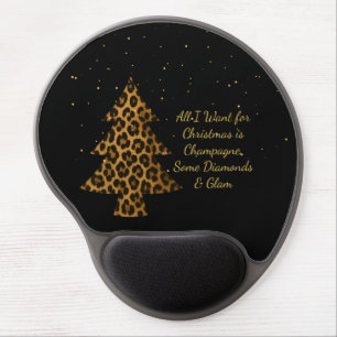Chic and Glamorous Christmas Design Gel Mouse Pad