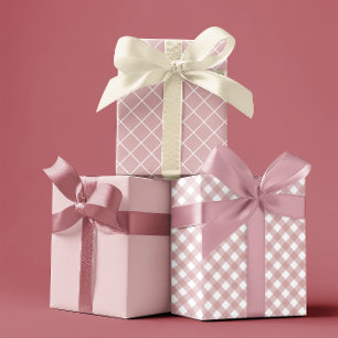 Chic and Minimalist Muted Pink Shade Elegant Wrapping Paper Sheets