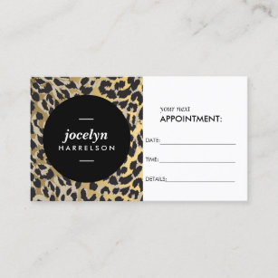 Chic and Stylish Gold Leopard Print Appointment