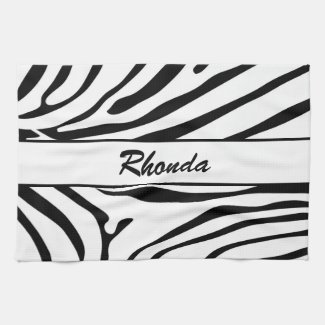 Chic and Trendy Zebra Print Kitchen Towel