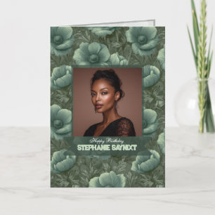 Chic Anemones 40Th Birthday Gift For Wife Card