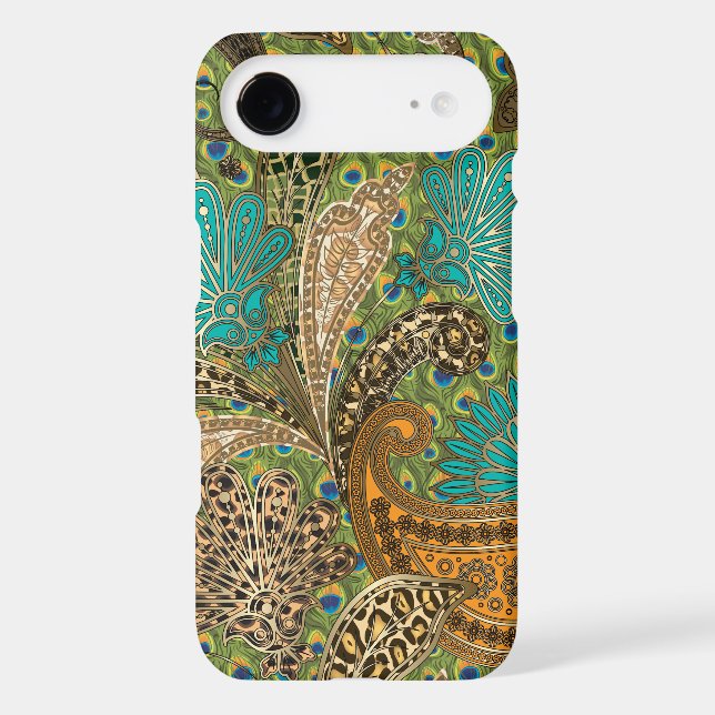 Chic Animal Print Paisley Case-Mate iPhone Case (Back)