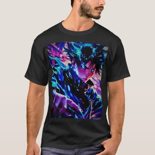 Chic Anime Print Tee Vibrant Art Edition T_Shirt