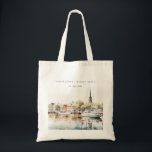Chic Annapolis Maryland Watercolor Wedding Tote Bag<br><div class="desc">If you need any further customization please feel free to email me on yellowfebstudio@gmail.com. or message via Zazzle.</div>