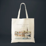 Chic Annapolis Maryland Watercolor Wedding Tote Bag<br><div class="desc">If you need any further customization please feel free to email me on yellowfebstudio@gmail.com. or message via Zazzle.</div>
