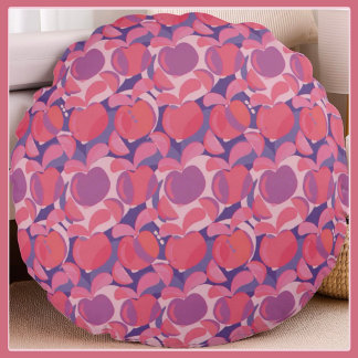 Chic Apple Mix Round Pillow