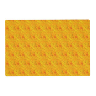 Chic Apricot Crush Abstract Floral Placemat